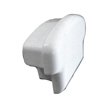 END CAP - FITS HR-1 MECH RAIL - ALUM -WHITE